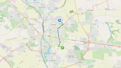 Карта маршруту Тролейбус 4 Рівне
